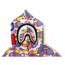 Hypeyourbeast BAPE Shark Head STA Star Camouflage Hoodie 'PINK'