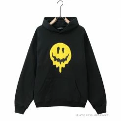 HypeYourBeast BCG Smile Hoodie Black Hoodies & Jackets
