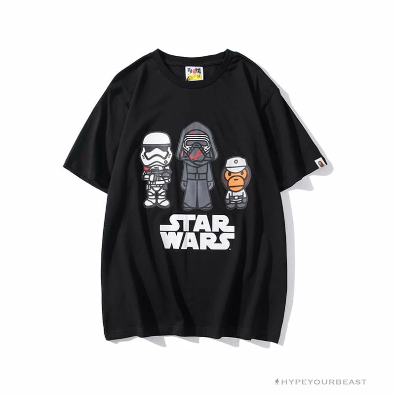 Hypeyourbeast BAPE X Star Wars Collaboration Black Warrior Tee Shirt 'BLACK' 1 Hypeyourbeast BAPE X Star Wars Collaboration Black Warrior Tee Shirt 'BLACK'