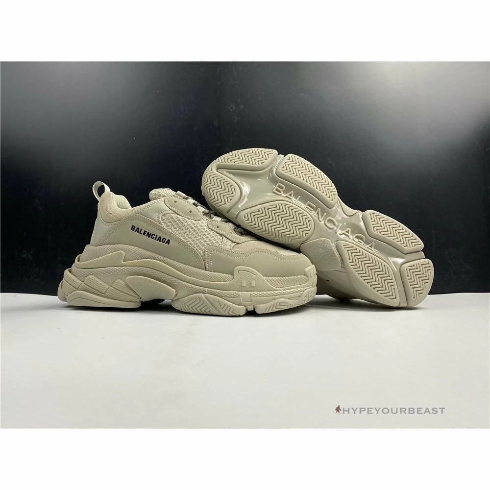 Hypeyourbeast Balenciaga Triple S BCG Triple S Beige 1 Hypeyourbeast Balenciaga Triple S BCG Triple S Beige