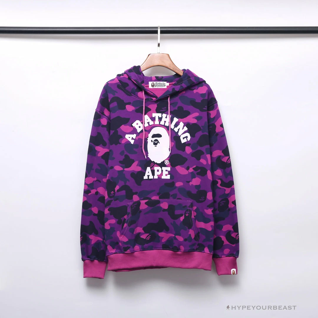 Hypeyourbeast BAPE X Bathing Ape Head Camouflage Hoodie 'PURPLE' 1 Hypeyourbeast BAPE X Bathing Ape Head Camouflage Hoodie 'PURPLE'