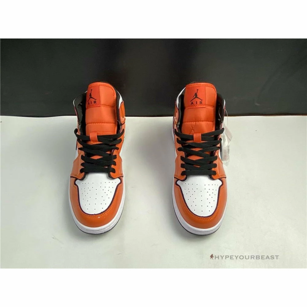 Hypeyourbeast Air Jordan 1 Mid Turf Orange Patent 11 Hypeyourbeast Air Jordan 1 Mid Turf Orange Patent