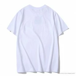 Hypeyourbeast BAPE Classic Basic Ape Man Head English LOGO Tee Shirt 'WHITE'