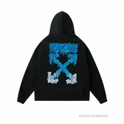 HypeYourBeast Off White Hoodie Royal - Black