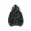Hypeyourbeast Clothes BAPE Camo Hoodie Shark Head 'GREY'