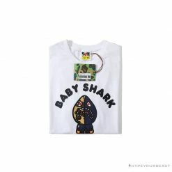 Hypeyourbeast BAPE Baby Shark Red Shark Tee Shirt 'WHITE'