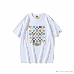 Hypeyourbeast BAPE Baby Milo Pokémon Tee Shirt'WHITE'