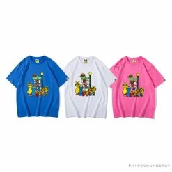 Hypeyourbeast Clothes BAPE Baby Milo Sesame Street Carp Streamer Tee Shirt 'PINK' 13 Hypeyourbeast Clothes BAPE Baby Milo Sesame Street Carp Streamer Tee Shirt 'PINK'