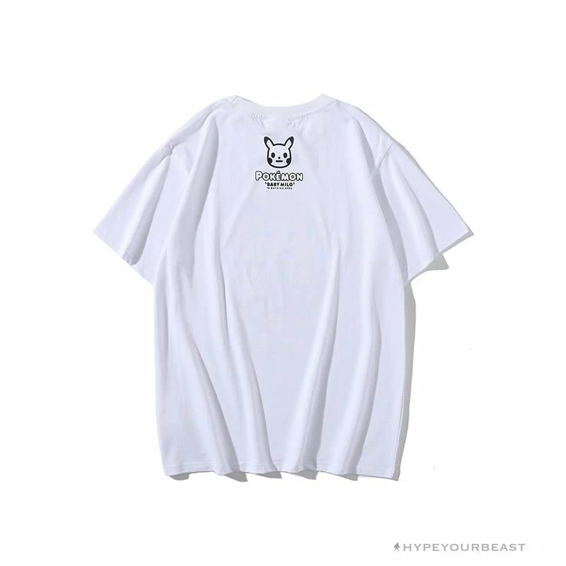 Hypeyourbeast BAPE Pokémon Co-branded Ape Head Tee Shirt 'WHITE' 2 Hypeyourbeast BAPE Pokémon Co-branded Ape Head Tee Shirt 'WHITE'