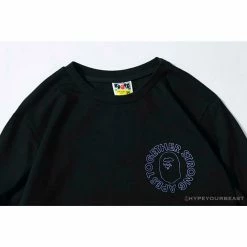 Hypeyourbeast Clothes BAPE APES TOGETHER English Alphabet Ape Head Long Sleeve Shirt 'BLACK' 14 Hypeyourbeast Clothes BAPE APES TOGETHER English Alphabet Ape Head Long Sleeve Shirt 'BLACK'