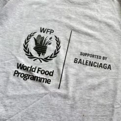 Hypeyourbeast BCG Support Word Food Programme Tee Shirt Grey