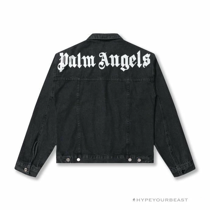 HypeYourBeast Palm Angels Jean Jacket Black 3 HypeYourBeast Palm Angels Jean Jacket Black