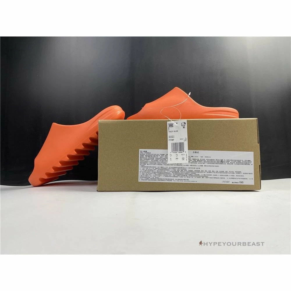 HypeYourBeast Adidas Yeezy Slide Orange 2 HypeYourBeast Adidas Yeezy Slide Orange