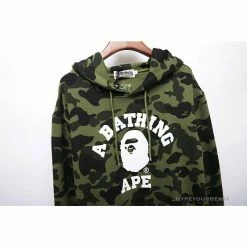 Hypeyourbeast Clothes BAPE X Bathing Ape Head Camouflage Hoodie 'GREEN' 9 Hypeyourbeast Clothes BAPE X Bathing Ape Head Camouflage Hoodie 'GREEN'