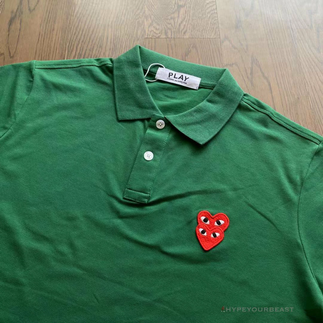 Hypeyourbeast CDG Polo Shirt Green 5 Hypeyourbeast CDG Polo Shirt Green