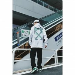 HypeYourBeast Hoodies & Jackets Off White Hoodie Machine White 31 HypeYourBeast Hoodies & Jackets Off White Hoodie Machine White