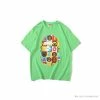 Hypeyourbeast Clothes BAPE Baby Milo Color Square Ape Head Tee Shirt 'GREEN'