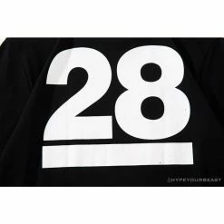 Hypeyourbeast BAPE Ape Man Head 28th Anniversary Camouflage Color Block Tee Shirt 'BLACK' Clothes