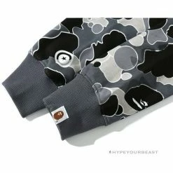 Hypeyourbeast BAPE Shark Head STA Star Camouflage Hoodie 'BLACK'