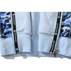 HypeYourBeast Bape Camo Hoodie Shark Head BLUE