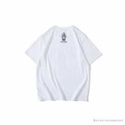 Hypeyourbeast Clothes BAPE Baby Shark Blue Shark Tee Shirt 'WHITE'