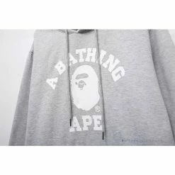 Hypeyourbeast Clothes BAPE X Bathing Ape Head Hoodie 'GREY'