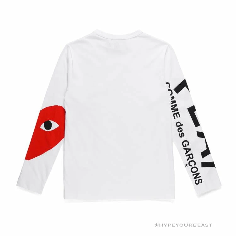 HypeYourBeast CDG PLAY Shirt 2205 White 5 HypeYourBeast CDG PLAY Shirt 2205 White
