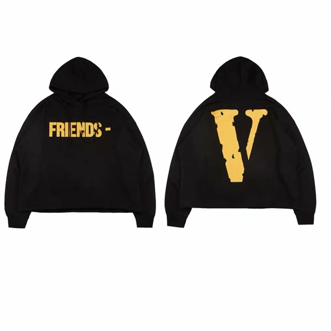 HypeYourBeast Hoodies & Jackets Vlone Yellow And Black Friends Hoodie 7 HypeYourBeast Hoodies & Jackets Vlone Yellow And Black Friends Hoodie