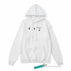 HypeYourBeast Off-White Green Hoodie - White Hoodies & Jackets
