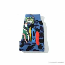 Hypeyourbeast BAPE X READYMADE Tiger Head Foam Camouflage Shorts 'BLUE' Clothes