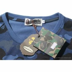 Hypeyourbeast BAPE Camouflage Shark Head Classic Cotton Short Sleeve Tee Shirt 'BLUE' Clothes