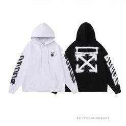 HypeYourBeast Off-White Hoodie Hallow Black Hoodies & Jackets