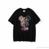 Hypeyourbeast BAPE Violent Bear Color Stitching Tee Shirt 'BLACK'