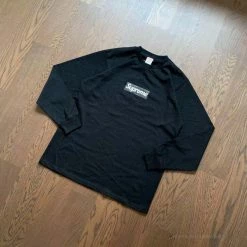 Hypeyourbeast Supreme Long Sleeve Shirt Black Shirts