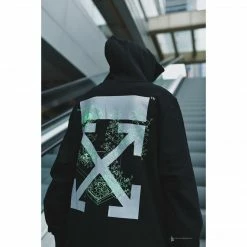 HypeYourBeast Off White Hoodie Machine Black