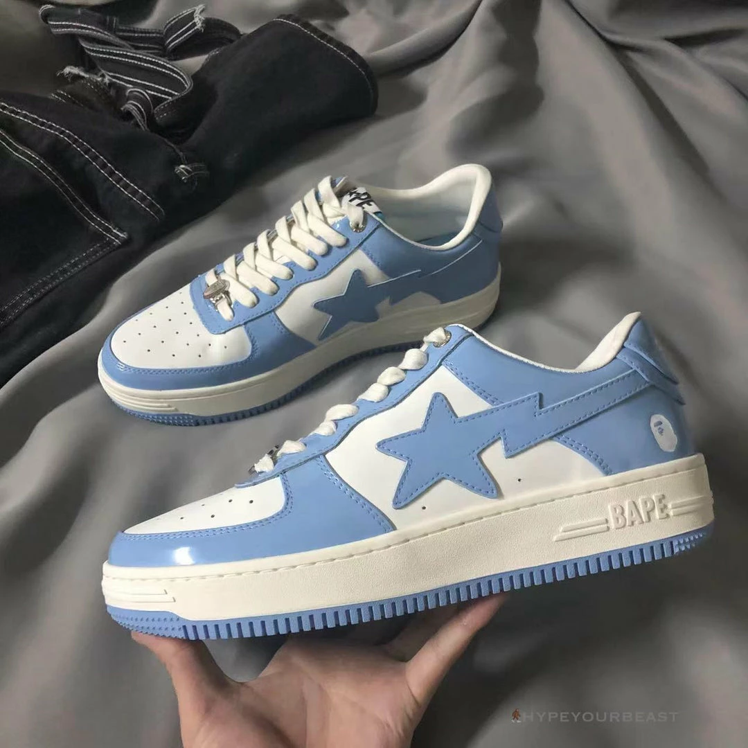 HypeYourBeast BAPE STA Low Top Sneakers Blue 2 HypeYourBeast BAPE STA Low Top Sneakers Blue