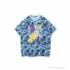 Hypeyourbeast BAPE Ape Head Star Camouflage Shading Tee Shirt 'BLUE'