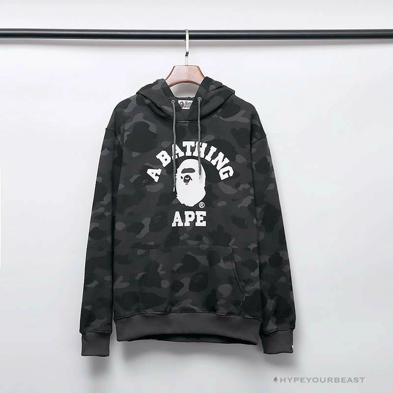 Hypeyourbeast BAPE X Bathing Ape Head Camouflage Hoodie 'GREY' 1 Hypeyourbeast BAPE X Bathing Ape Head Camouflage Hoodie 'GREY'