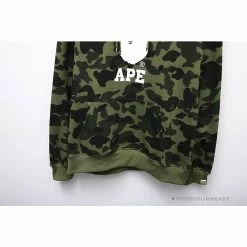Hypeyourbeast Clothes BAPE X Bathing Ape Head Camouflage Hoodie 'GREEN' 10 Hypeyourbeast Clothes BAPE X Bathing Ape Head Camouflage Hoodie 'GREEN'