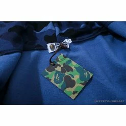 Hypeyourbeast BAPE X PSG Paris Saint-Germain Camouflage Blue Hoodie Clothes