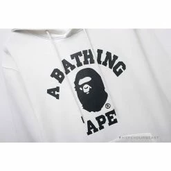 Hypeyourbeast Clothes BAPE X Bathing Ape Head Hoodie 'WHITE'