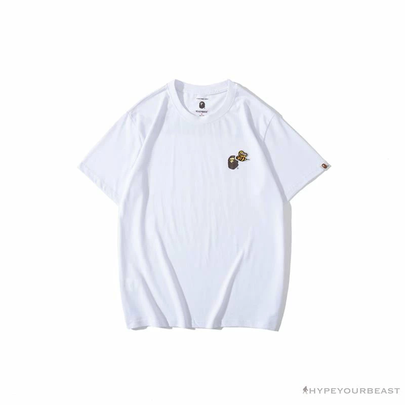 Hypeyourbeast Clothes BAPE Readymade Small Bee Camouflage Letter Tee Shirt 'PINK' 1 Hypeyourbeast Clothes BAPE Readymade Small Bee Camouflage Letter Tee Shirt 'PINK'