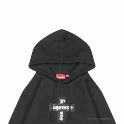 HypeYourBeast Hoodies & Jackets Supreme Cross Box Logo Hoodie Black