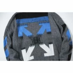 HypeYourBeast Hoodies & Jackets Off White Hoodie Grey Blue
