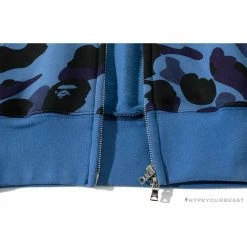 Hypeyourbeast BAPE X Readymade Tiger Head Foam Camouflage Hoodie 'BLUE' Clothes