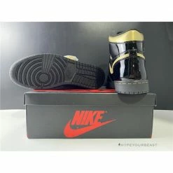 Hypeyourbeast Air Jordan 1 High 'Black Metallic Gold'