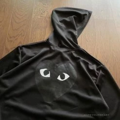 HypeYourBeast CDG Hoodie Black Hoodies & Jackets