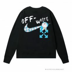 HypeYourBeast Shirts Off-White X Nike Shirt Doraemon Black