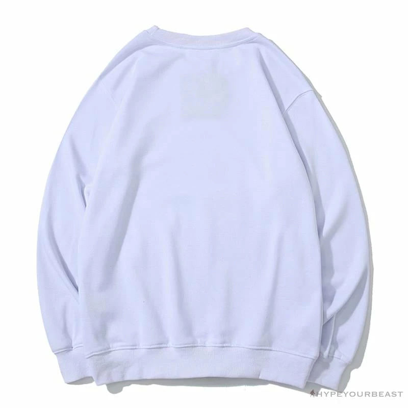 Hypeyourbeast Clothes BAPE X Bathing Ape Head Long Sleeve Shirt 'WHITE' 2 Hypeyourbeast Clothes BAPE X Bathing Ape Head Long Sleeve Shirt 'WHITE'