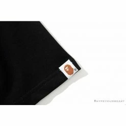 Hypeyourbeast BAPE Ape Man Head 28th Anniversary Camouflage Color Block Tee 'BLACK'